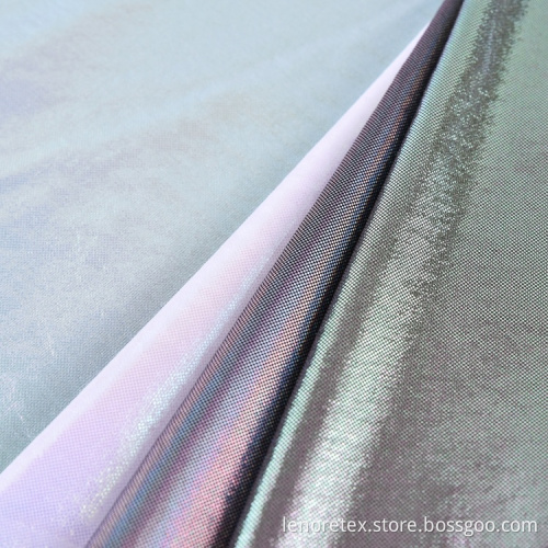 Rayon Polyester Foil Printing Knit Single Jersey Fabric